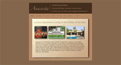 Desktop Screenshot of anacosta-apartments.com