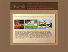 Tablet Screenshot of anacosta-apartments.com